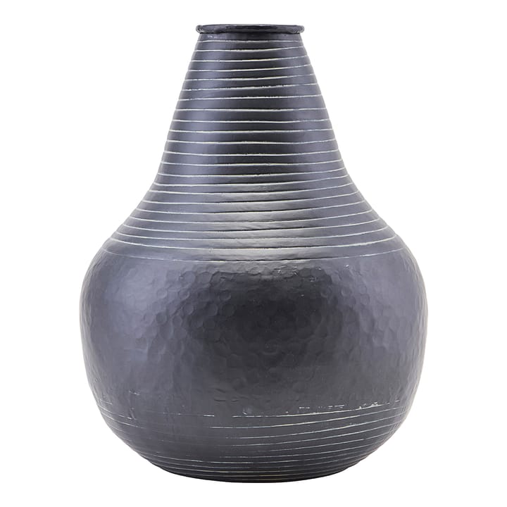 Stribe vase 22 cm - Sort - House Doctor
