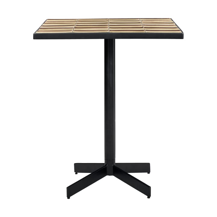 Stripe café bord 62x62 cm. - Dusty rose-beige - House Doctor