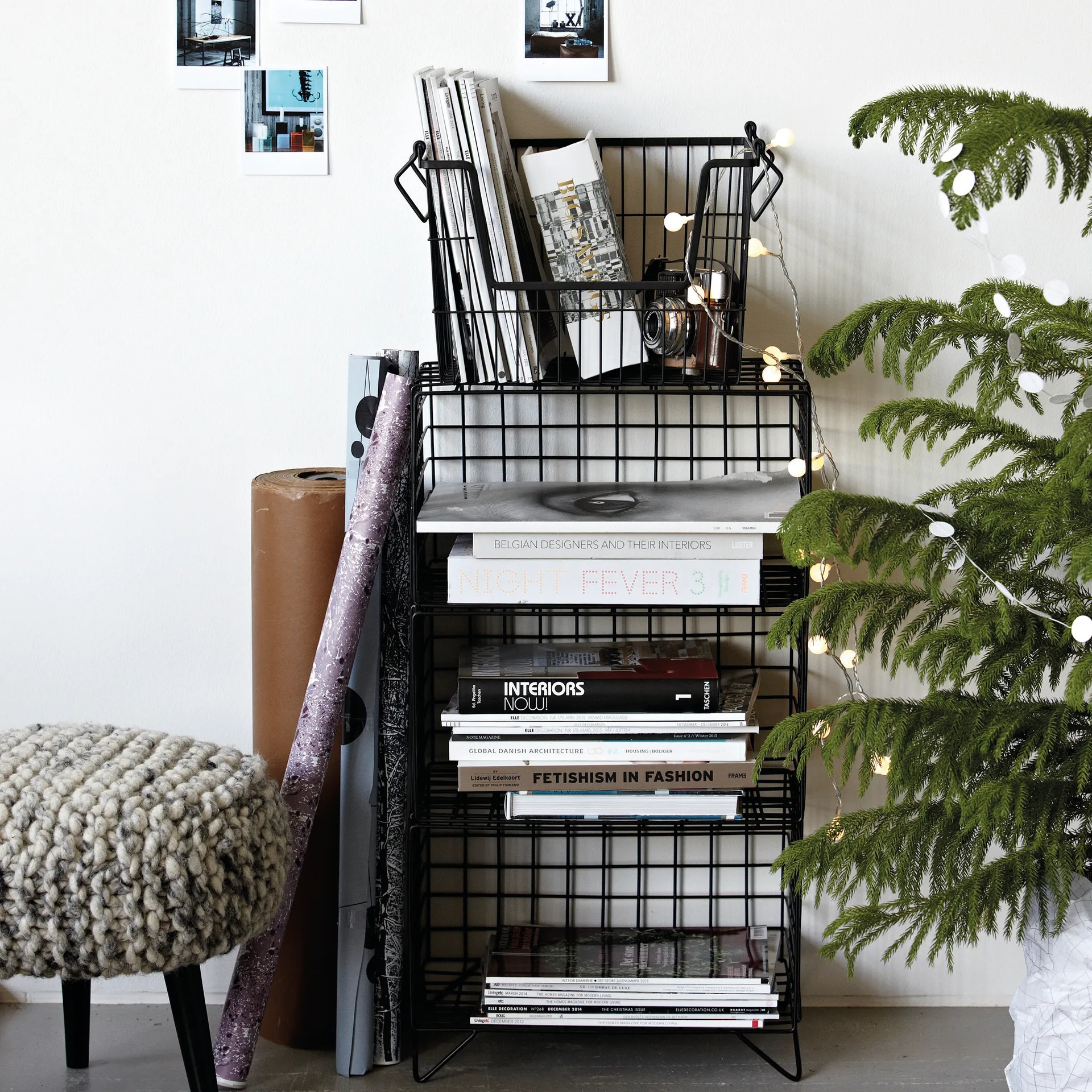 TAW opbevaringskurv stor, mat sort House Doctor