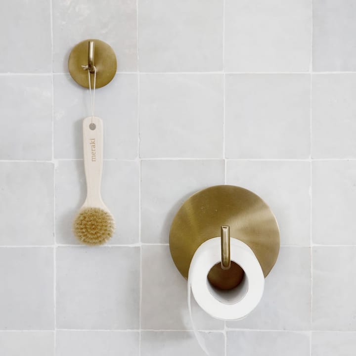 Text toiletpapirholder, messing House Doctor