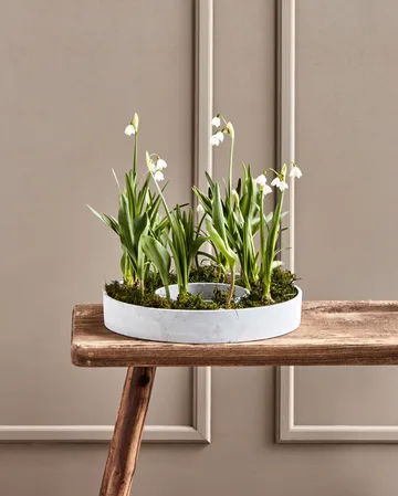 The Ring lysestage til bloklys - Beton - House Doctor