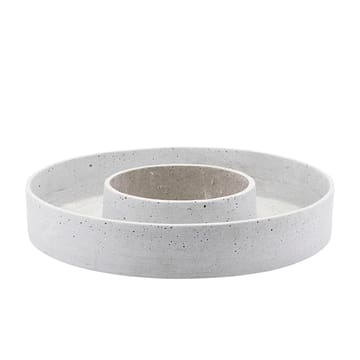 The Ring lysestage til bloklys - Beton - House Doctor