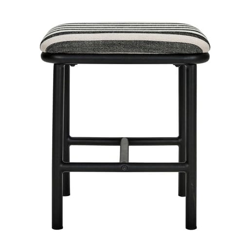 Toda skammel Ø38 cm, Sort-hvid House Doctor