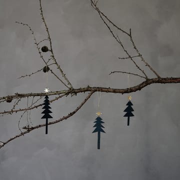 Tree with Star juleophæng 3-pak - Sort - House Doctor