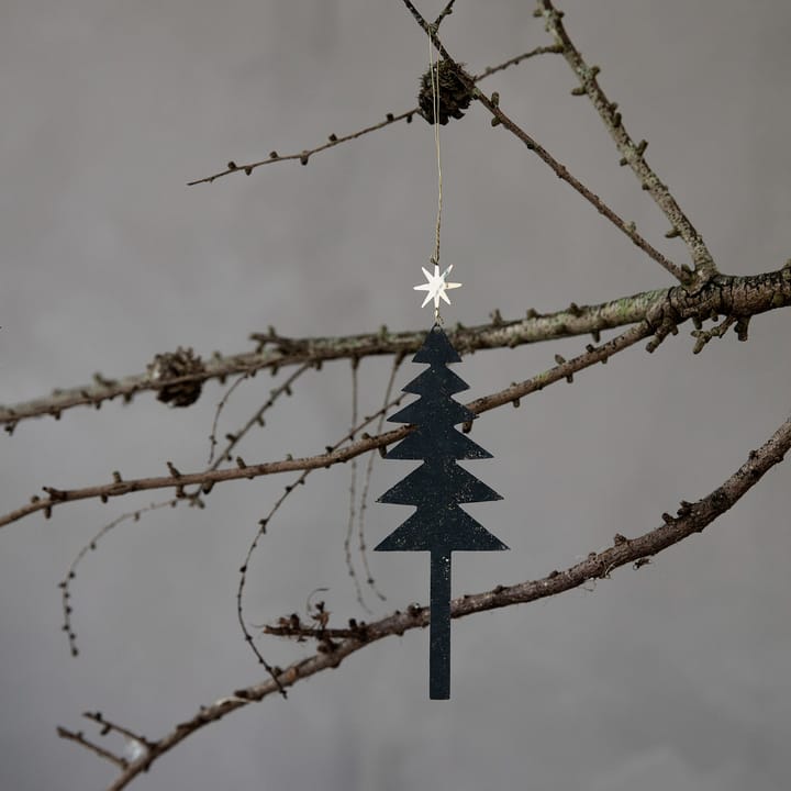 Tree with Star juleophæng 3-pak, Sort House Doctor