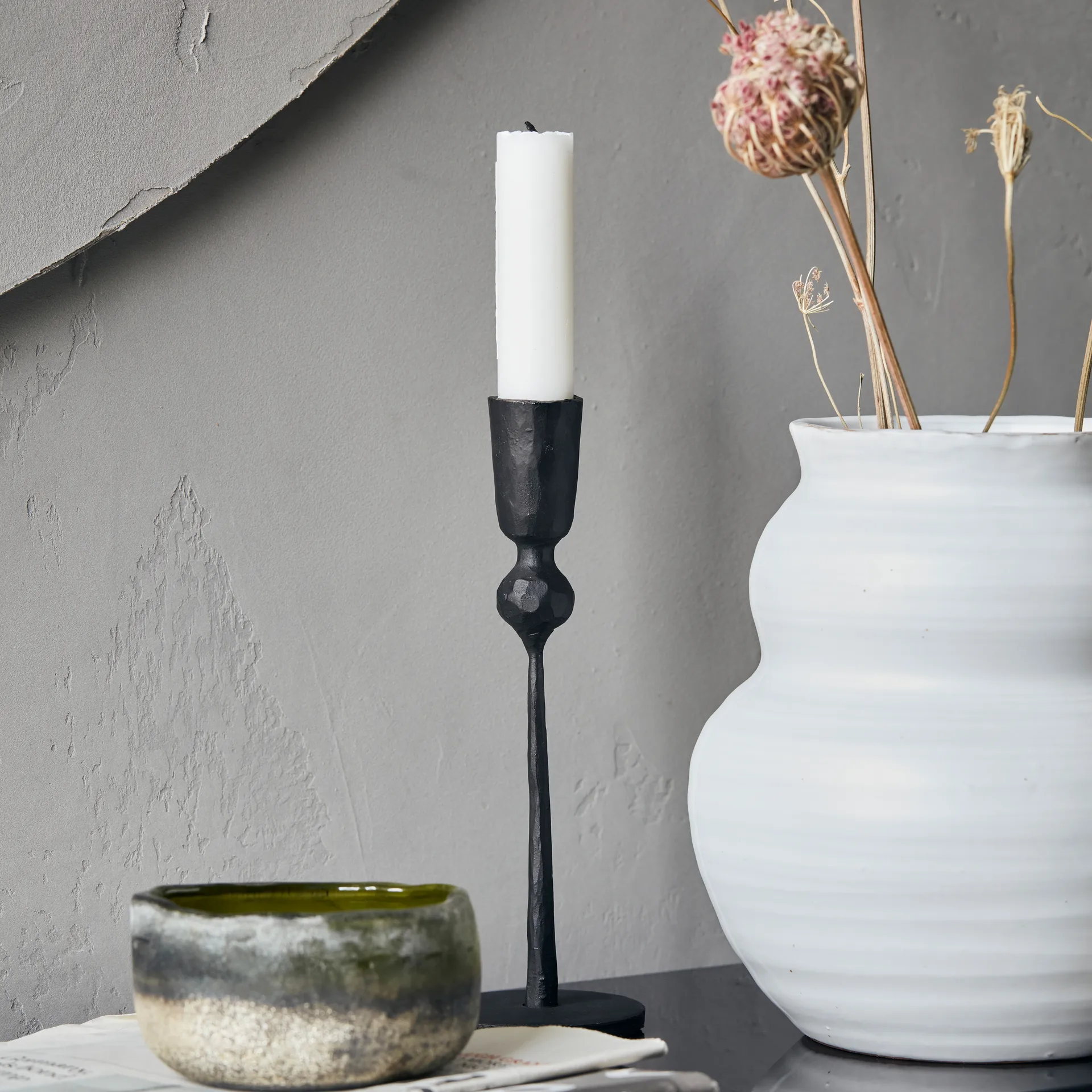 Trivo lysestage 18 cm, Sort House Doctor