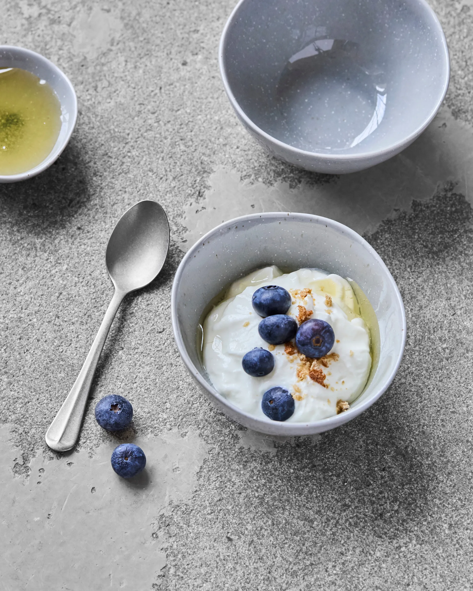 Vida skål 33 cl 4 pak, Lyseblå House Doctor