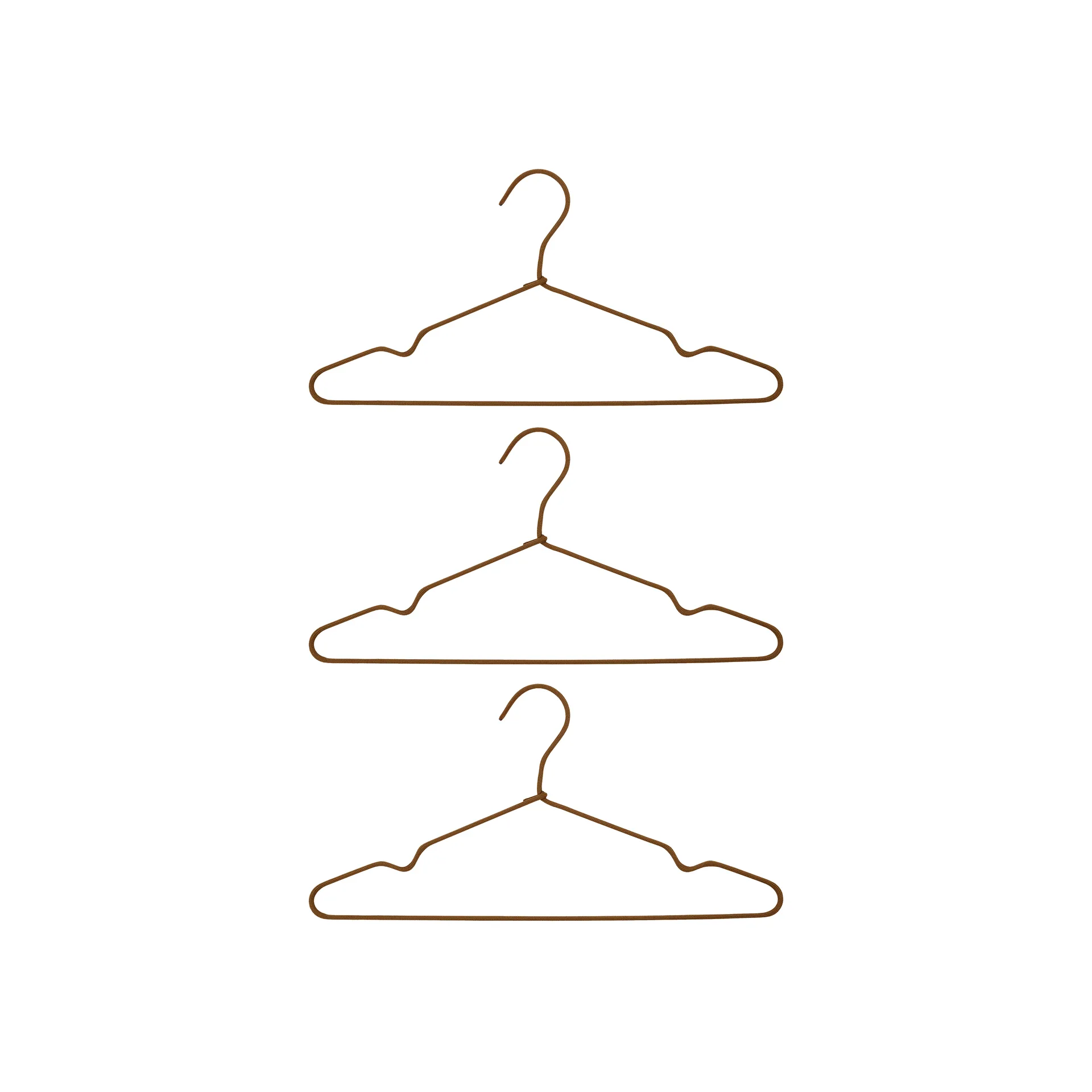 Wire bøjle 3-pak, Brun House Doctor