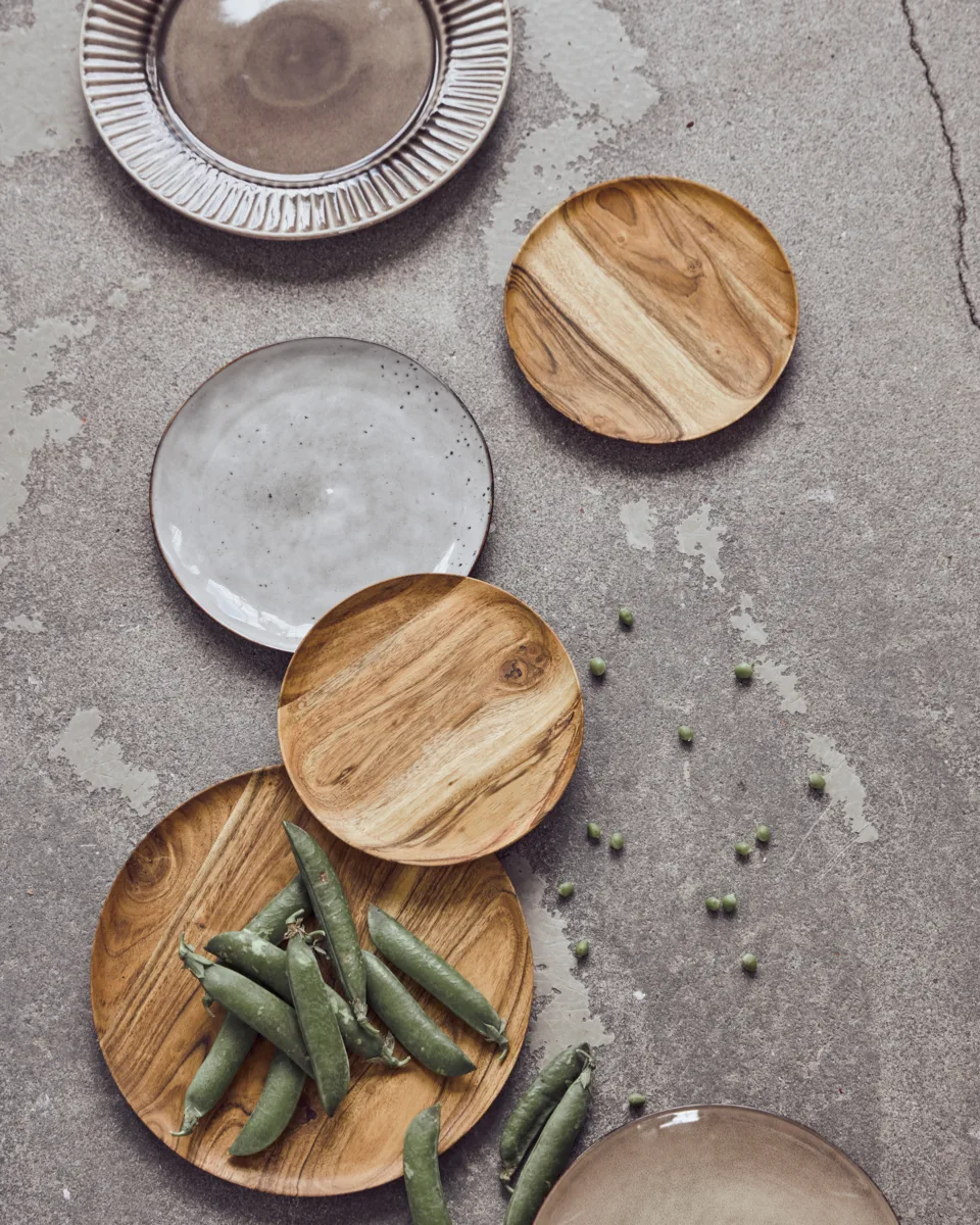 Wood bakke Ø17,5 cm 2-pak, Natur House Doctor