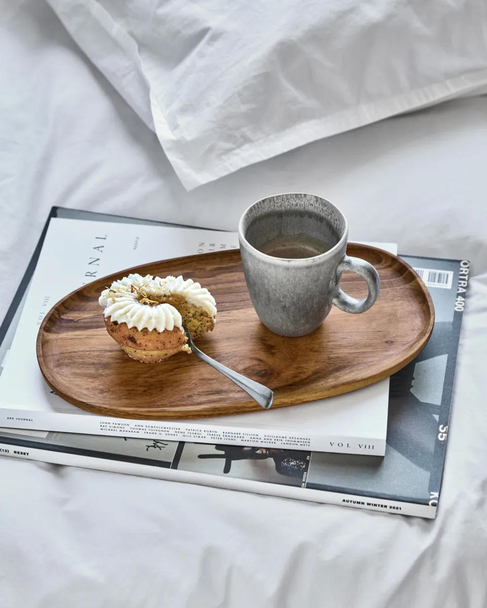 Wood bakke 19x33 cm 2-pak, Natur House Doctor