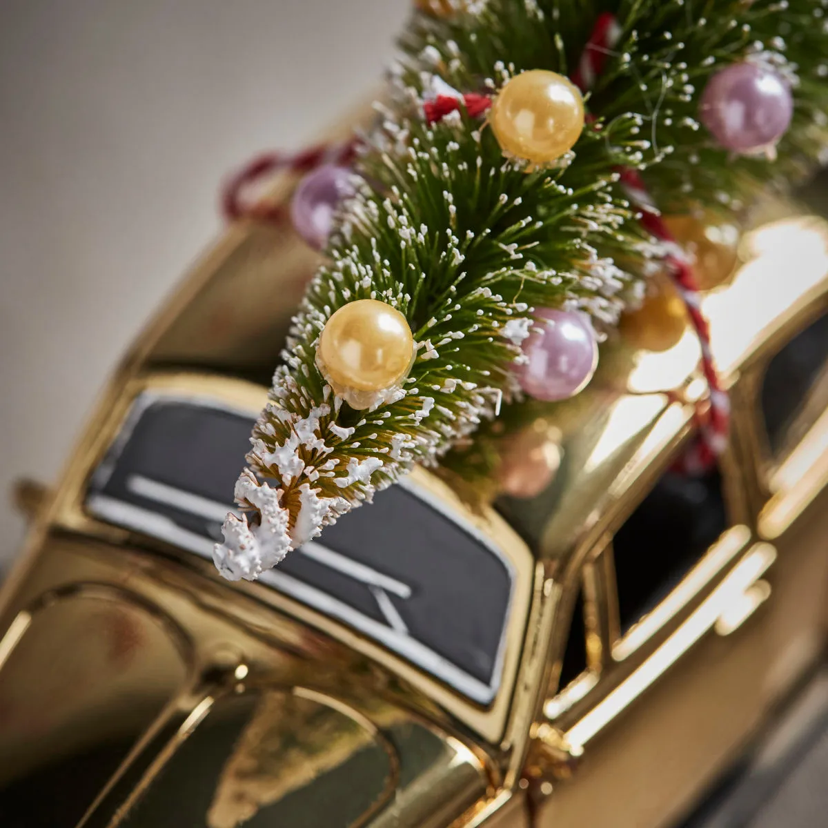 Xmas car juledekoration, Guld House Doctor