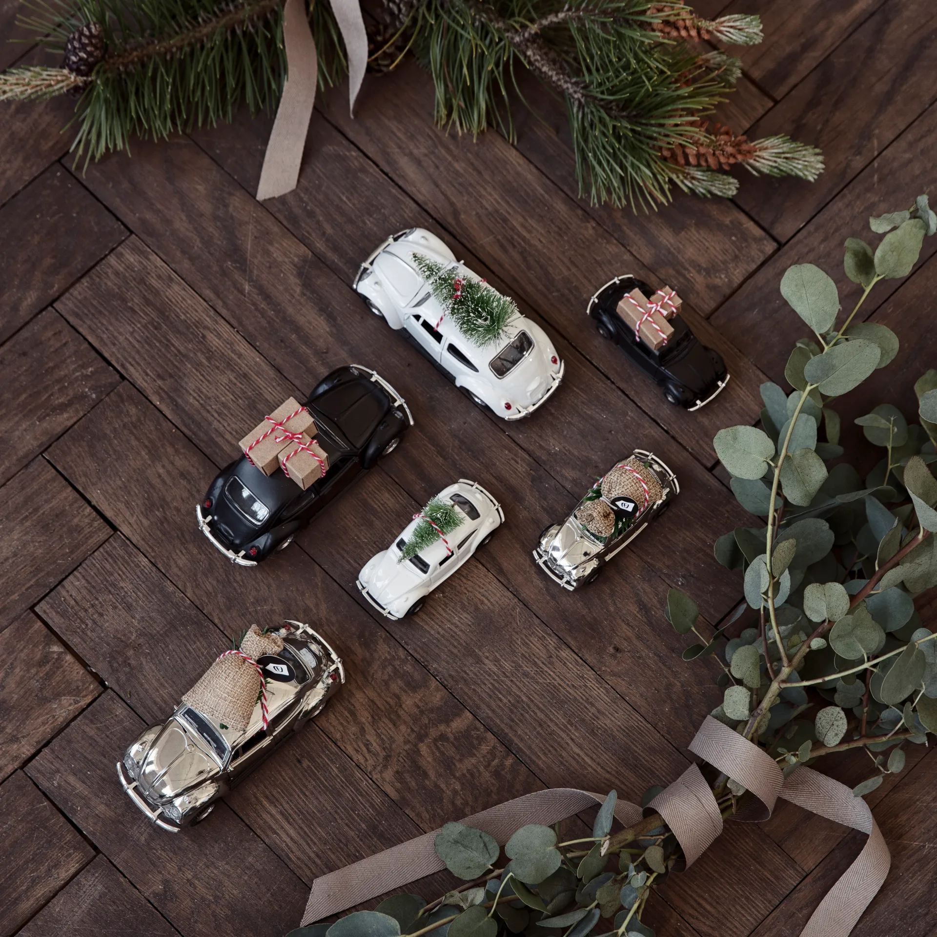 Xmas car juledekoration, Hvid House Doctor