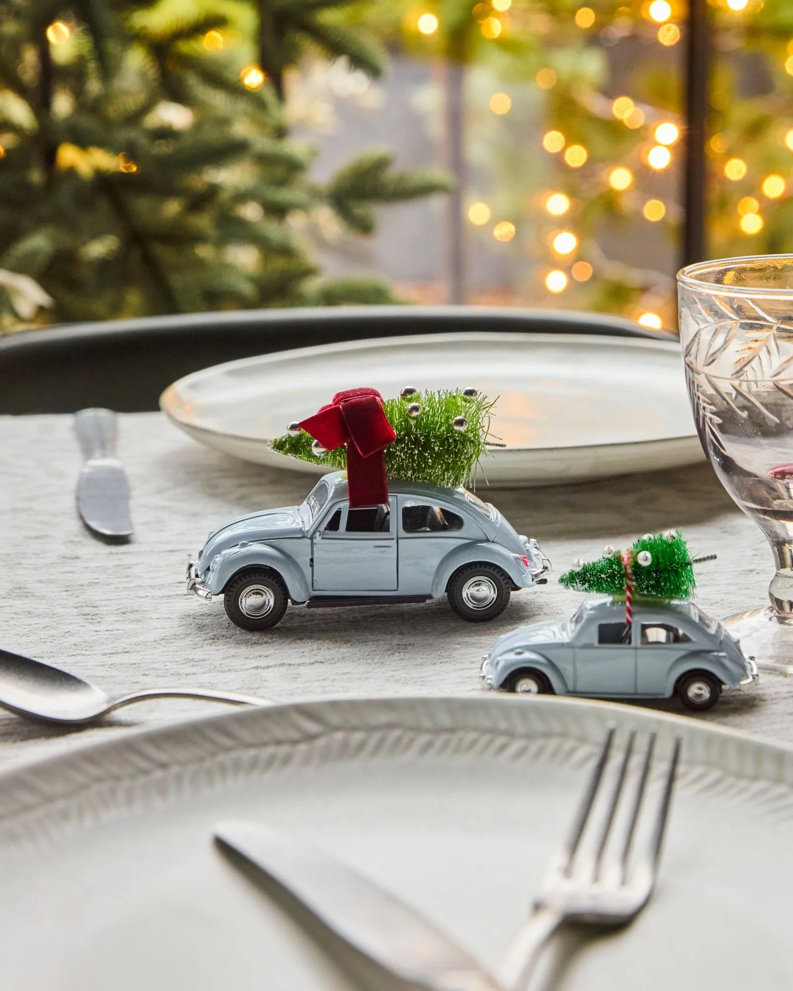 Xmas car juledekoration, Lyseblå House Doctor