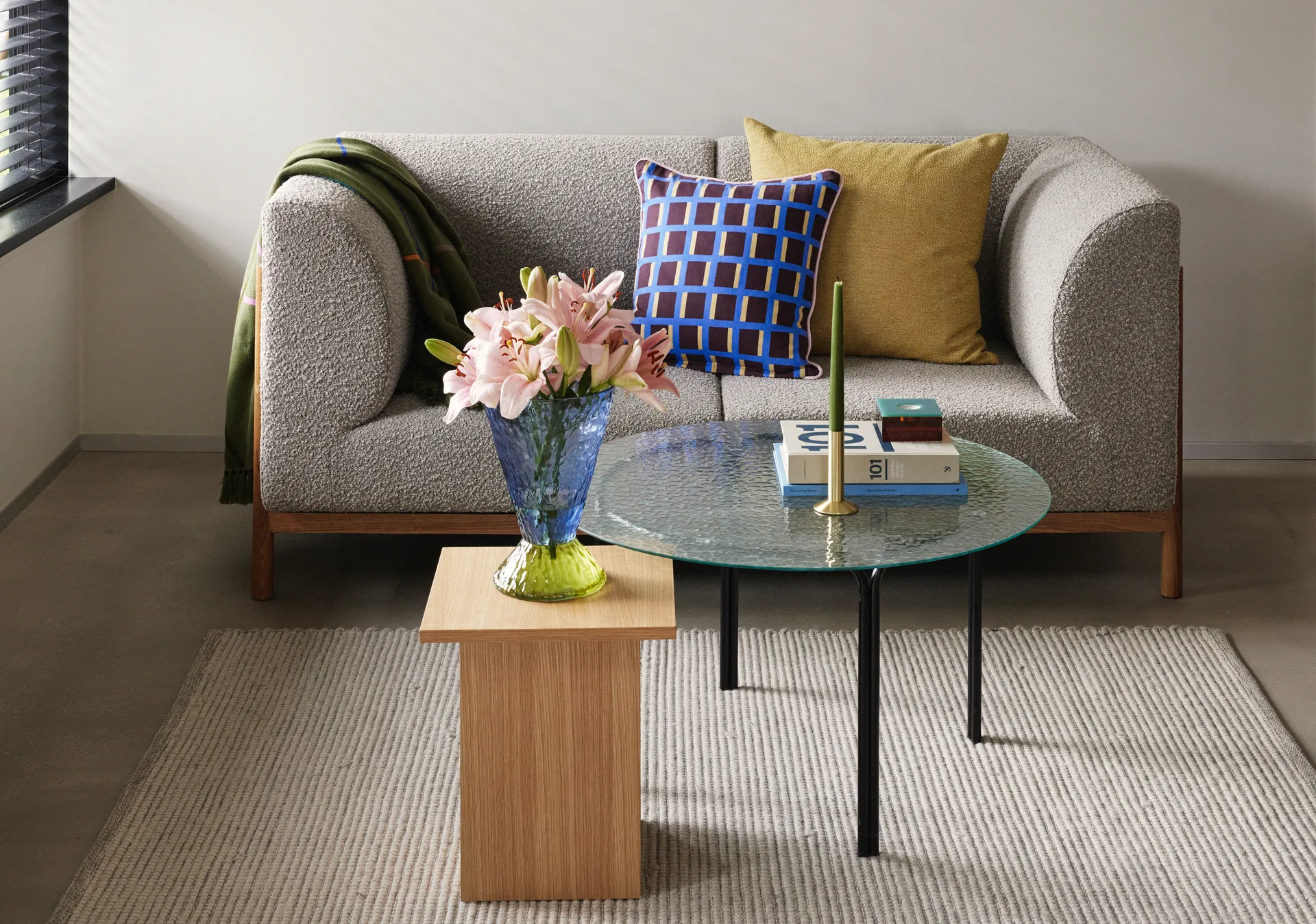 Abyss vase, Blue Hübsch Interior