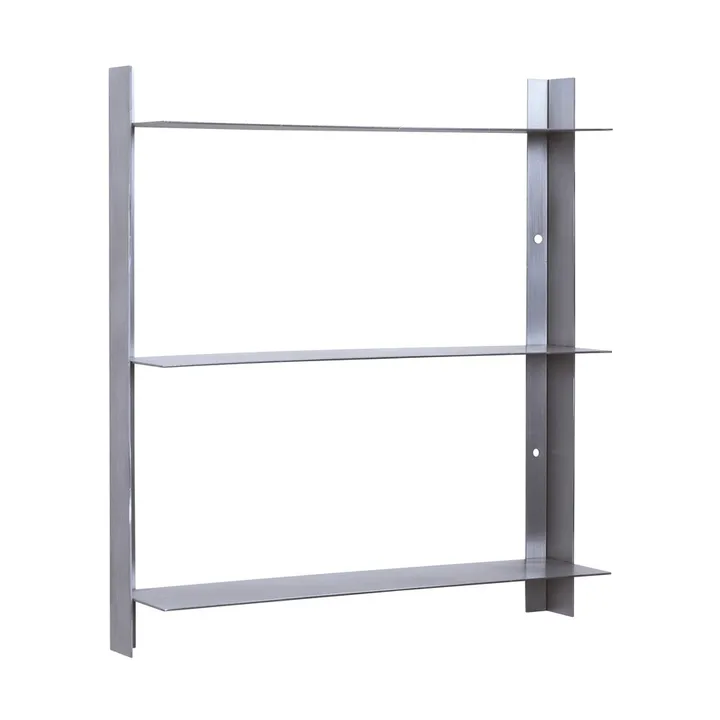 Acier hylde - Nikkel, 41x46x11 cm - Hübsch