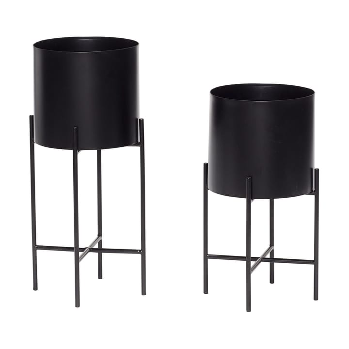 Airy krukkesæt 2 dele - Black - Hübsch