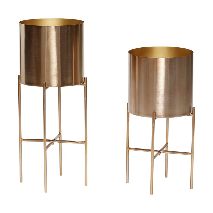 Airy krukkesæt 2 dele - Brass - Hübsch