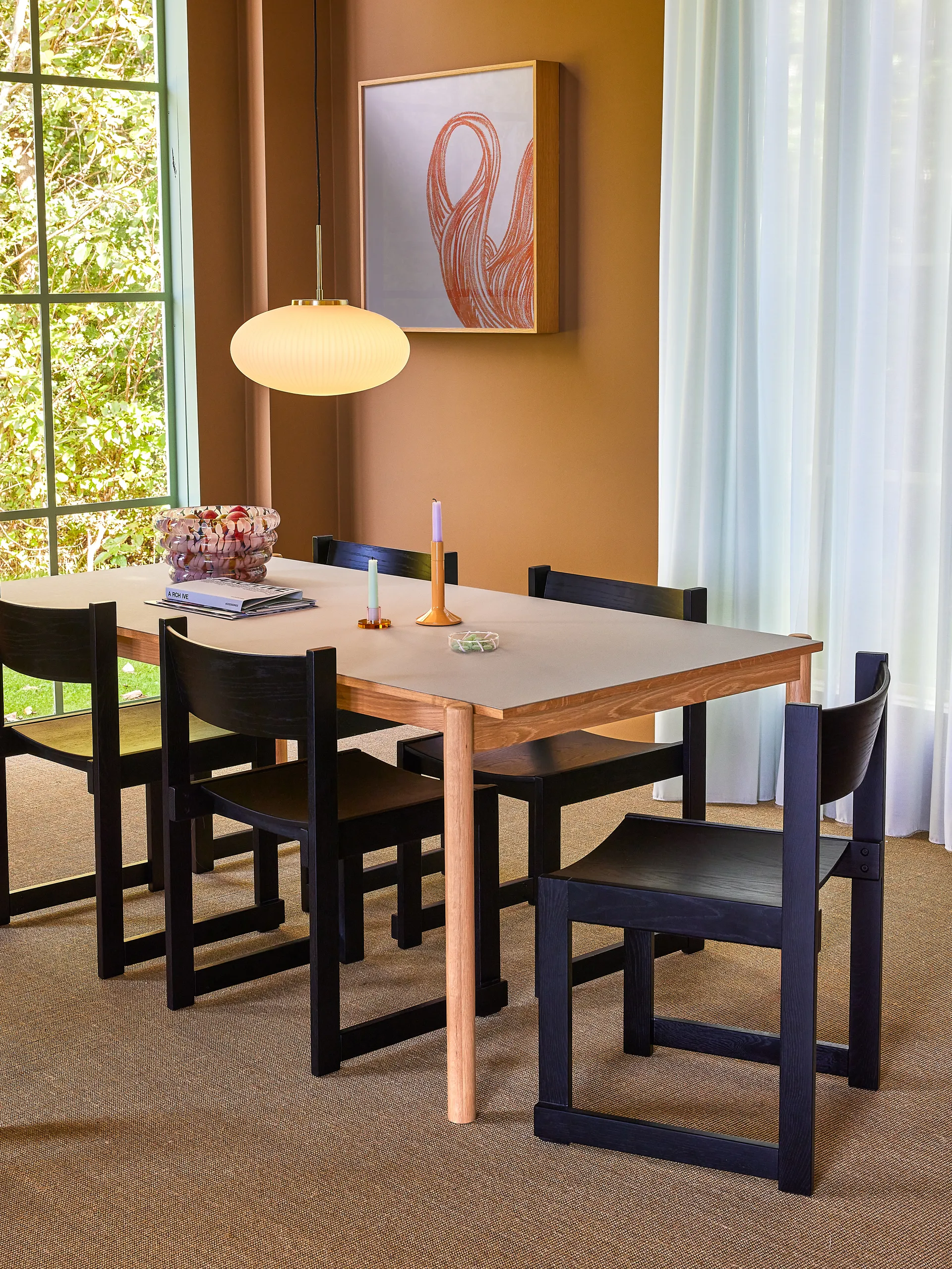 Astra lysestage small, Blue-green Hübsch Interior