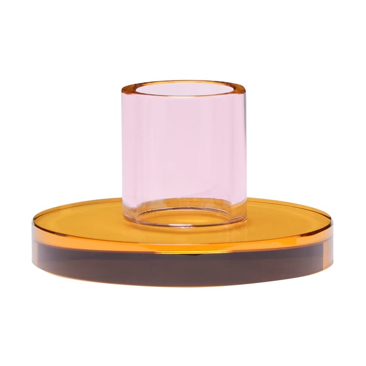 Astra lysestage small - Pink-orange - Hübsch