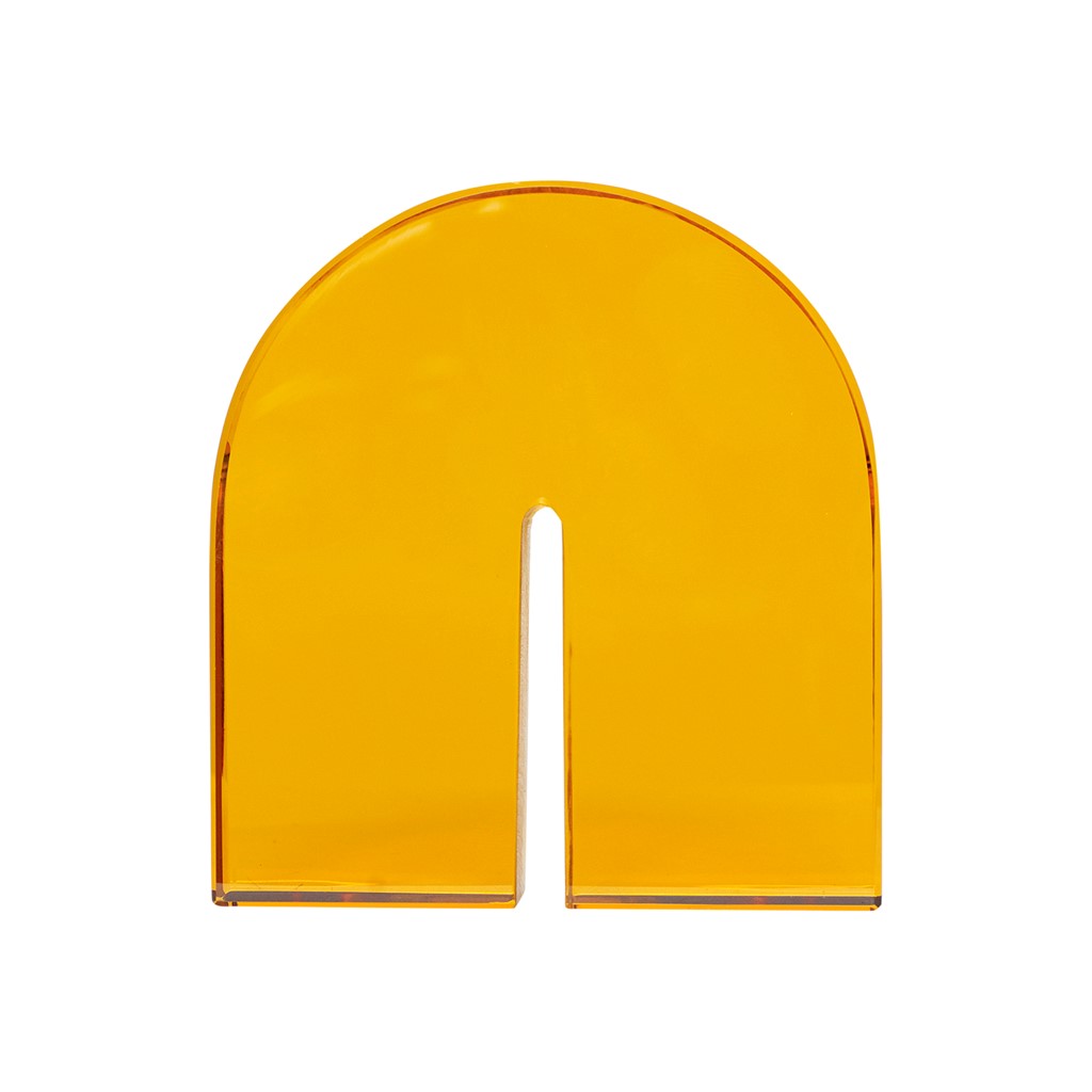 Hübsch Bogstøtte glas Rav | Skandinavisk Design | Dekorationsdetaljer | Orange
