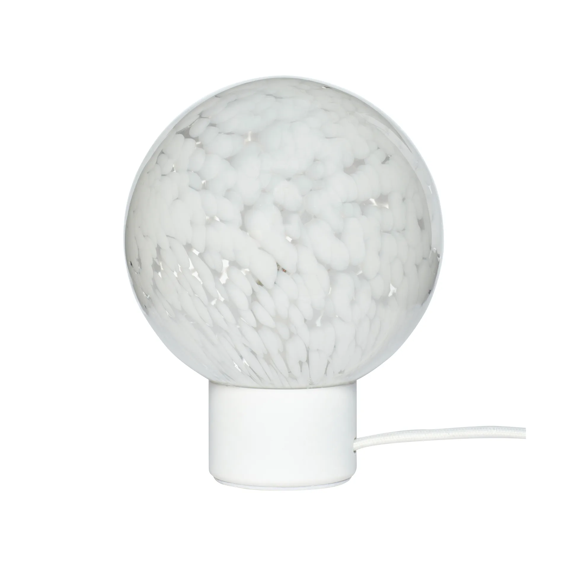 Bordlampe Ø15 cm, Hvid Hübsch