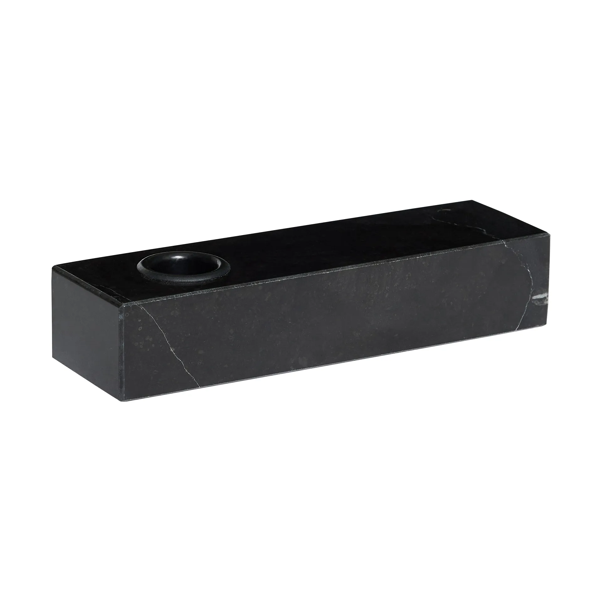 Hübsch Brick lysestage Black