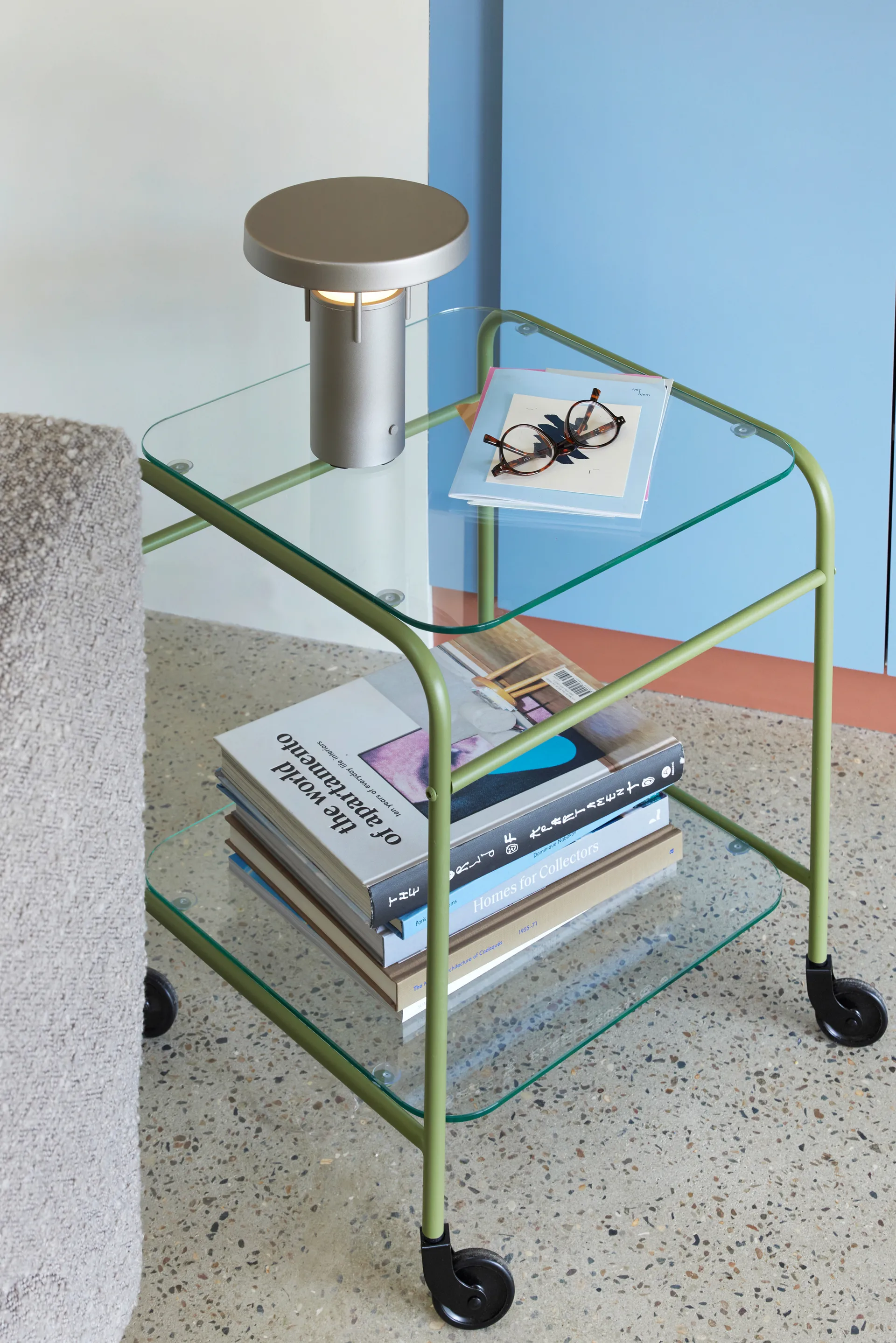 BringMe mini bærbar bordlampe, Metallic sand Hübsch Interior