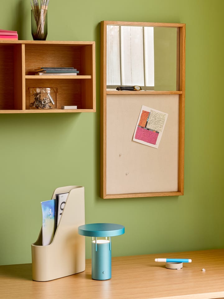 BringMe mini bærbar bordlampe, Metallic turquoise Hübsch Interior