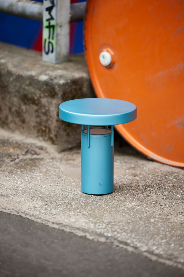 BringMe mini bærbar bordlampe, Metallic turquoise Hübsch Interior