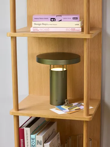 BringMe portable bordlampe - Metallic dark green, mini 20 cm - Hübsch Interior