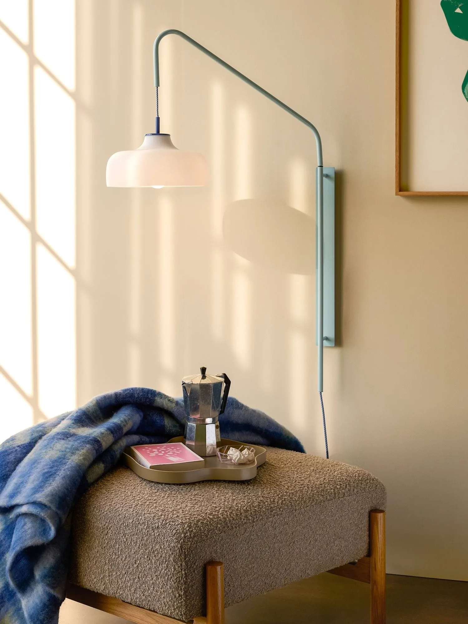 Current væglampe, Light blue Hübsch Interior