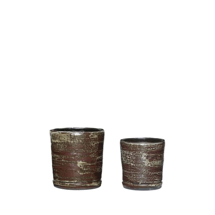 Fossile krukker 2-pak - Brown - Hübsch
