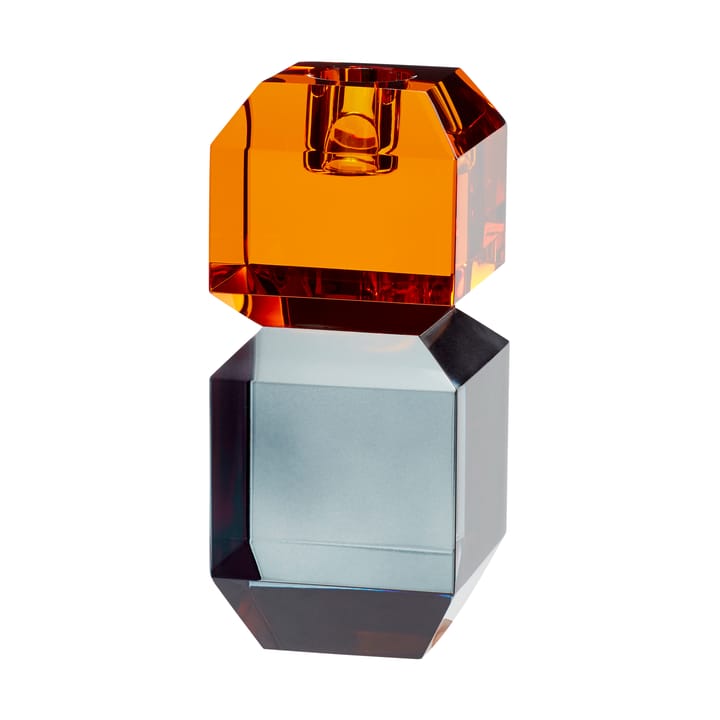 Gem lysestage - Orange-grey - Hübsch