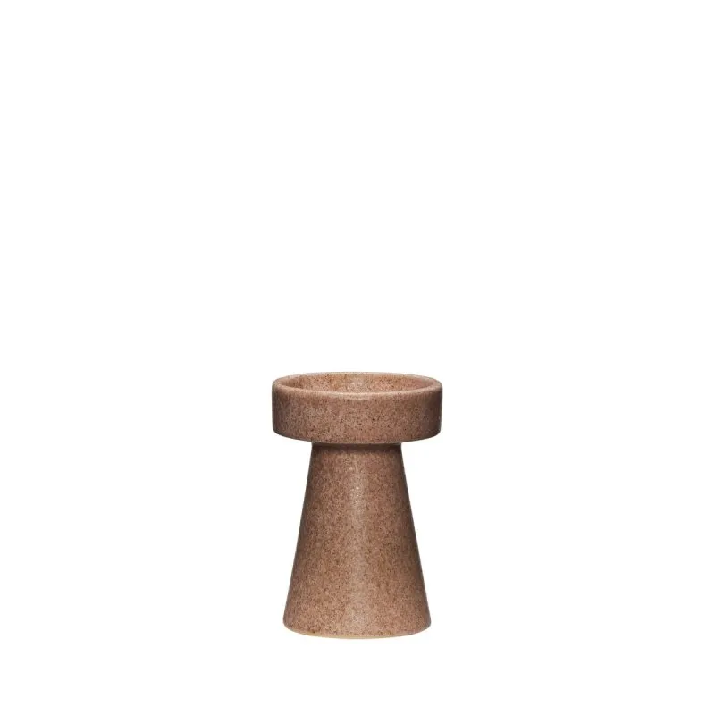Glade lysestager 13 cm, Rosé Hübsch