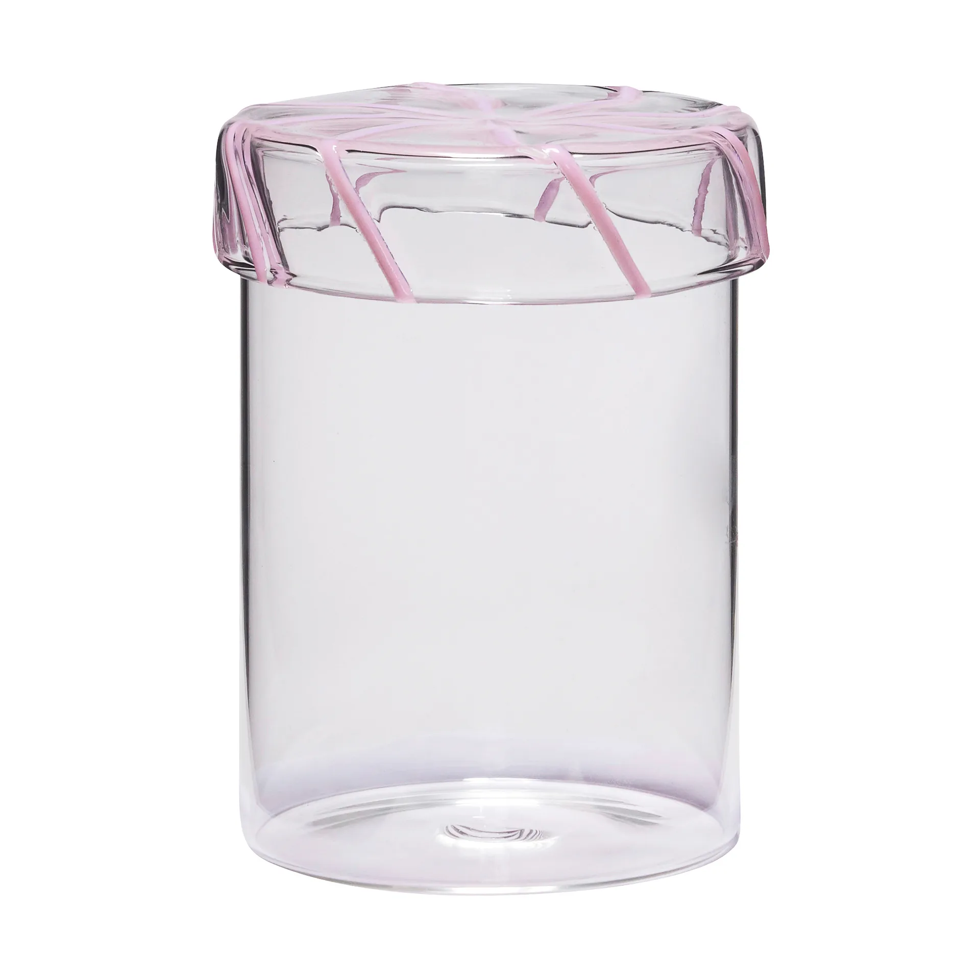 Heir opbevaringsglas medium, Pink Hübsch Interior