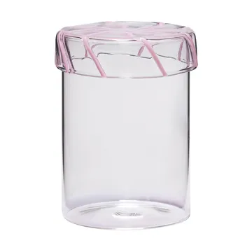 Heir opbevaringsglas medium - Pink - Hübsch Interior