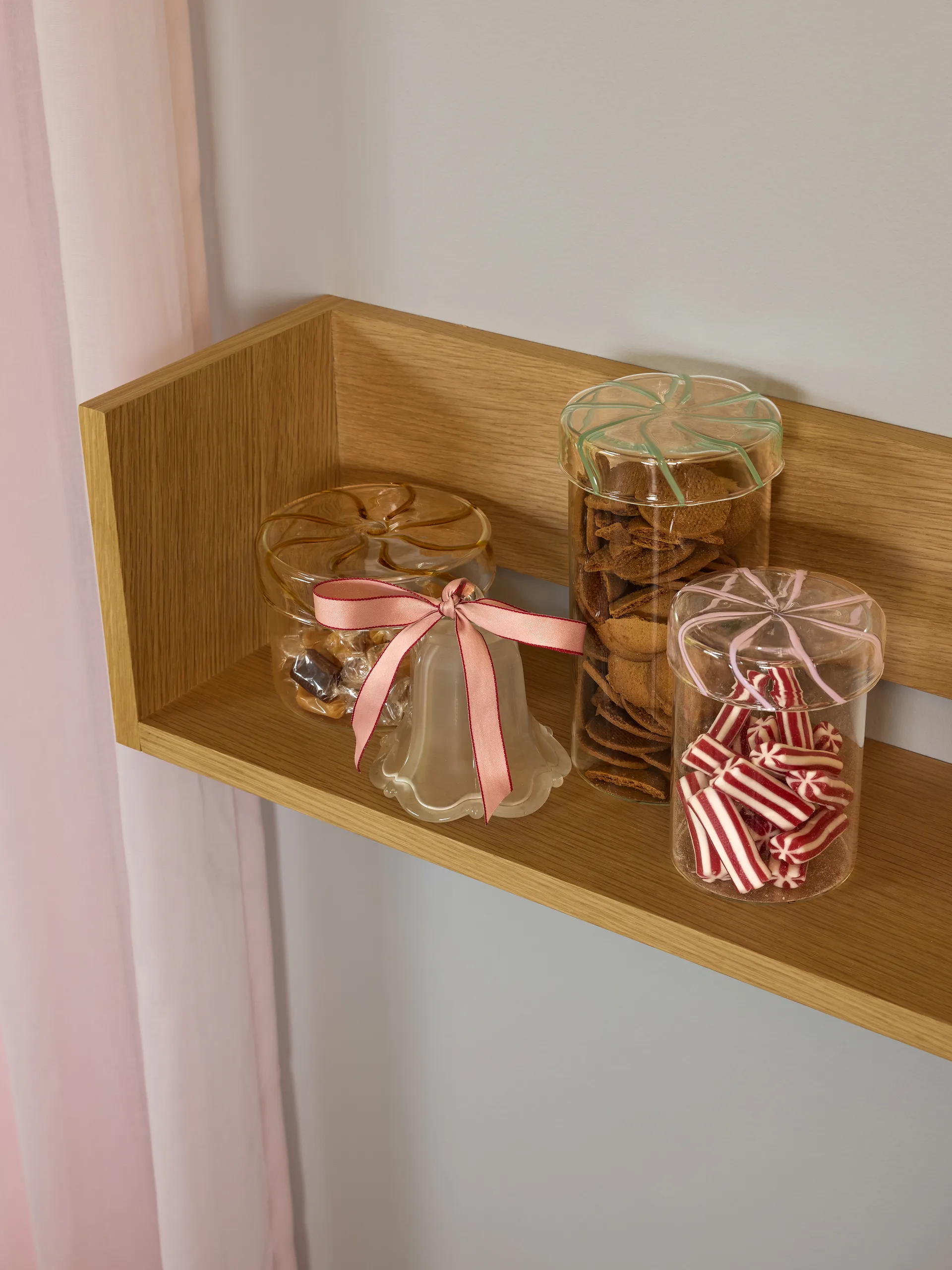 Heir opbevaringsglas medium, Pink Hübsch Interior