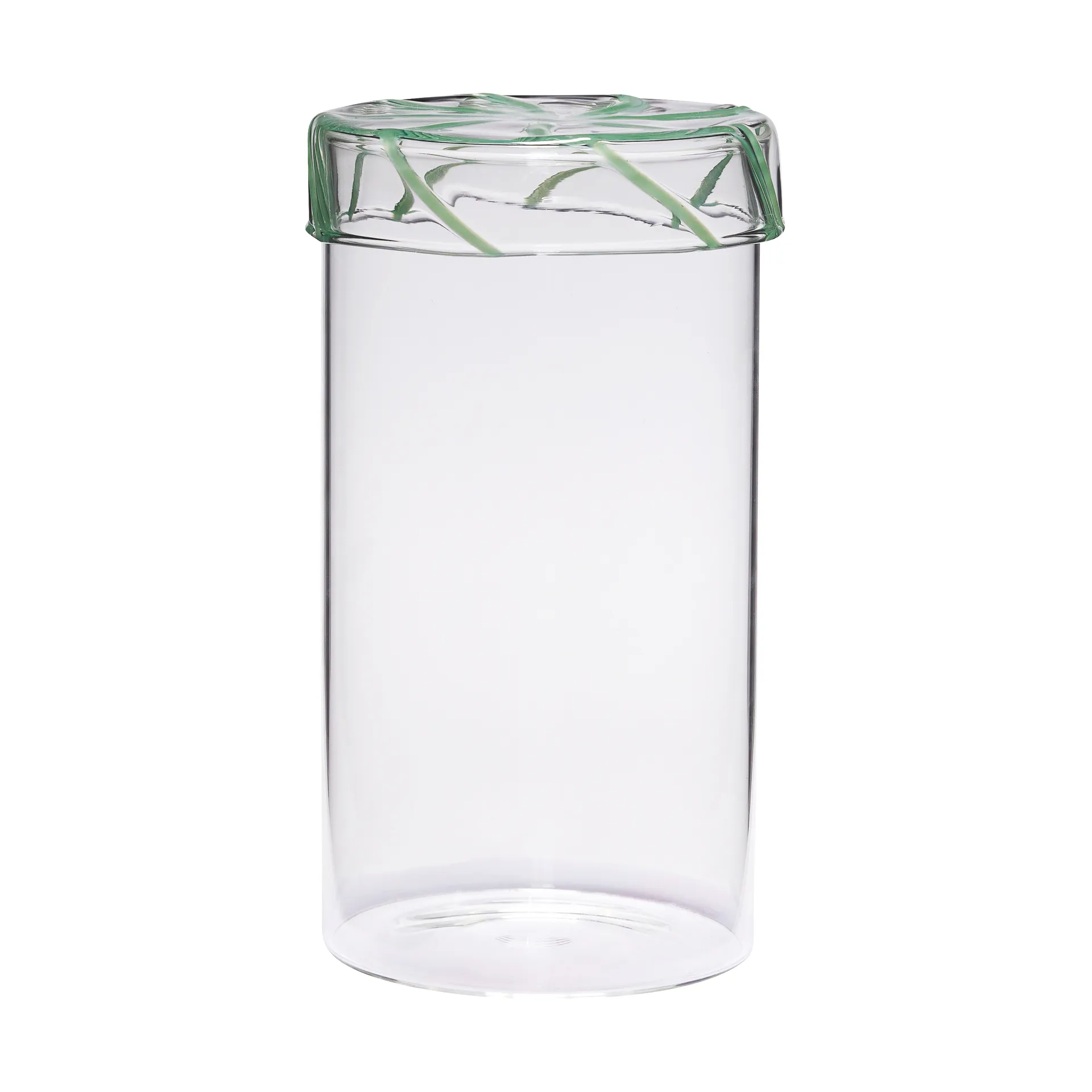 Heir opbevaringsglas tall, Green Hübsch Interior
