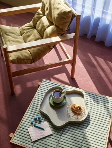 Her opbevaringsglas low - Yellow - Hübsch Interior