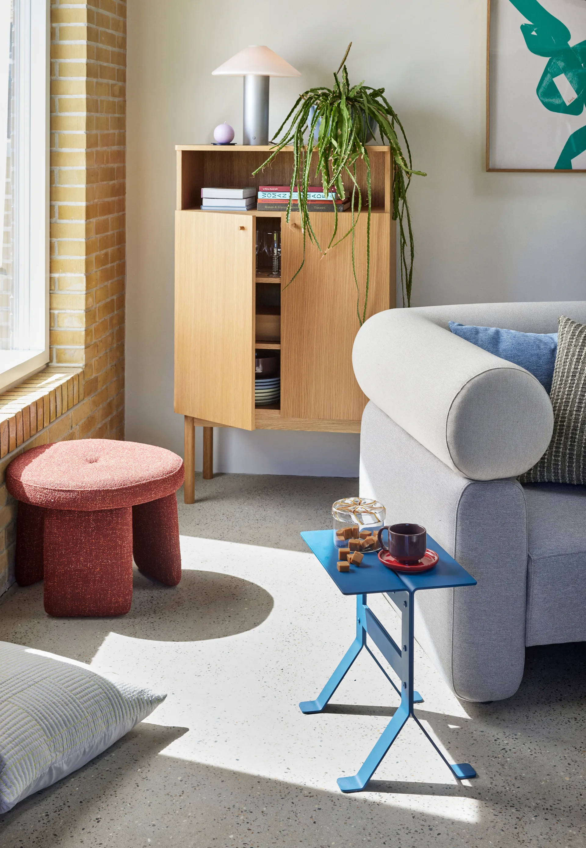 Her opbevaringsglas low, Yellow Hübsch Interior