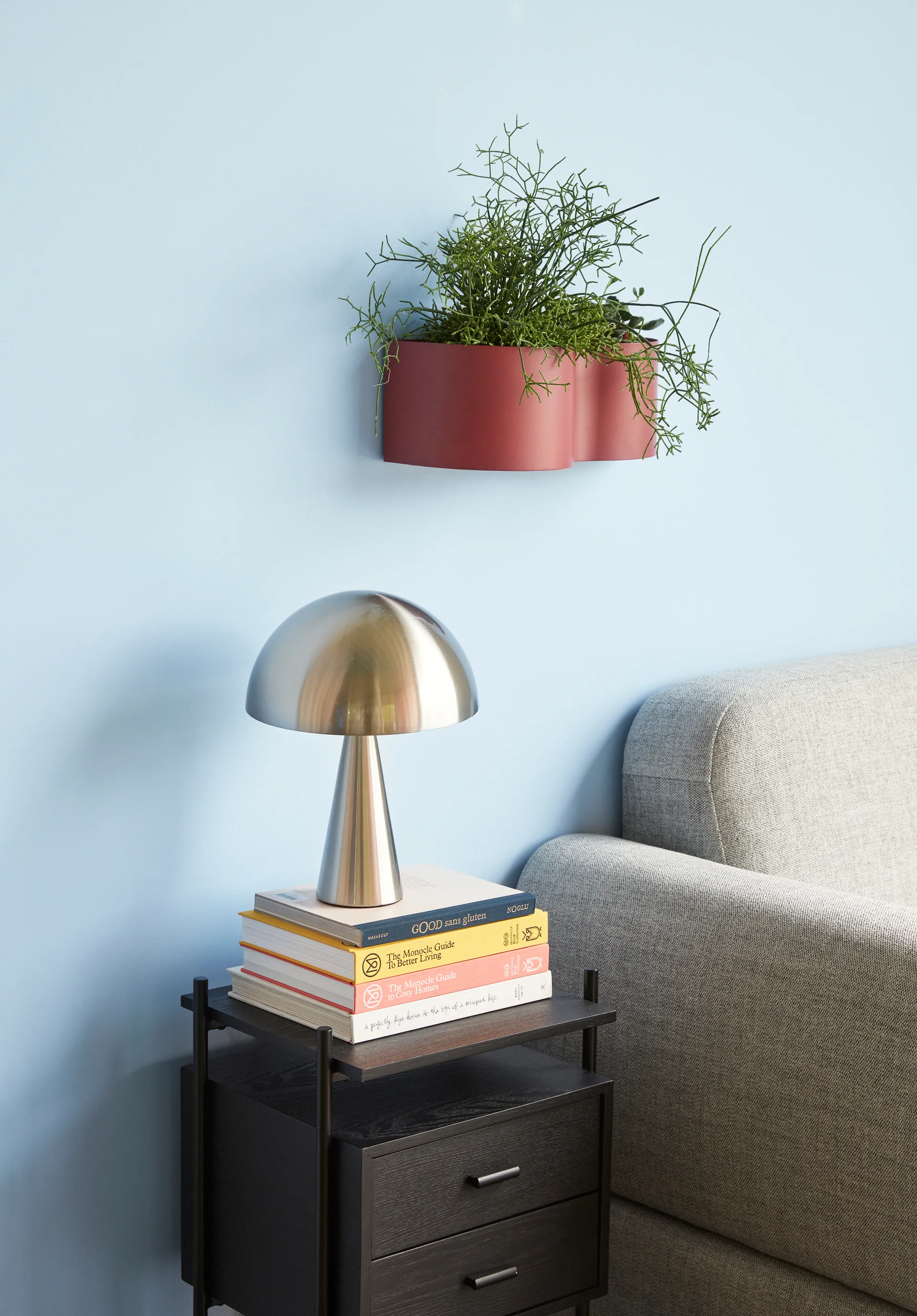 Hübsch bordlampe 33 cm, Metal-nikkel Hübsch Interior