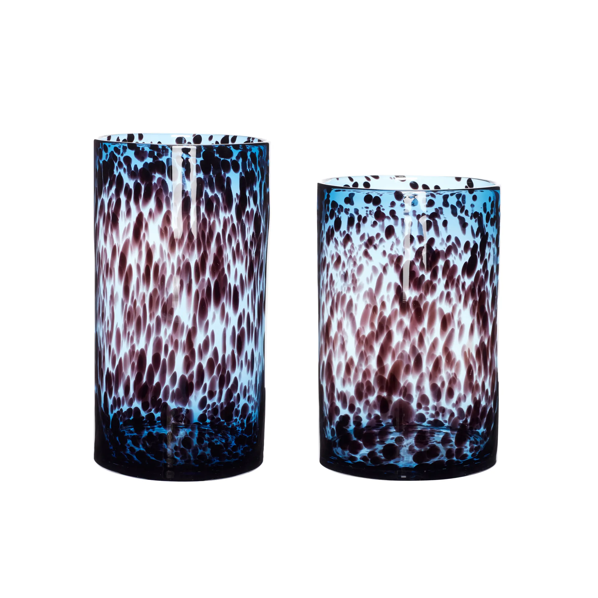 Hübsch vase 2-pak, Blå-bordeaux Hübsch Interior