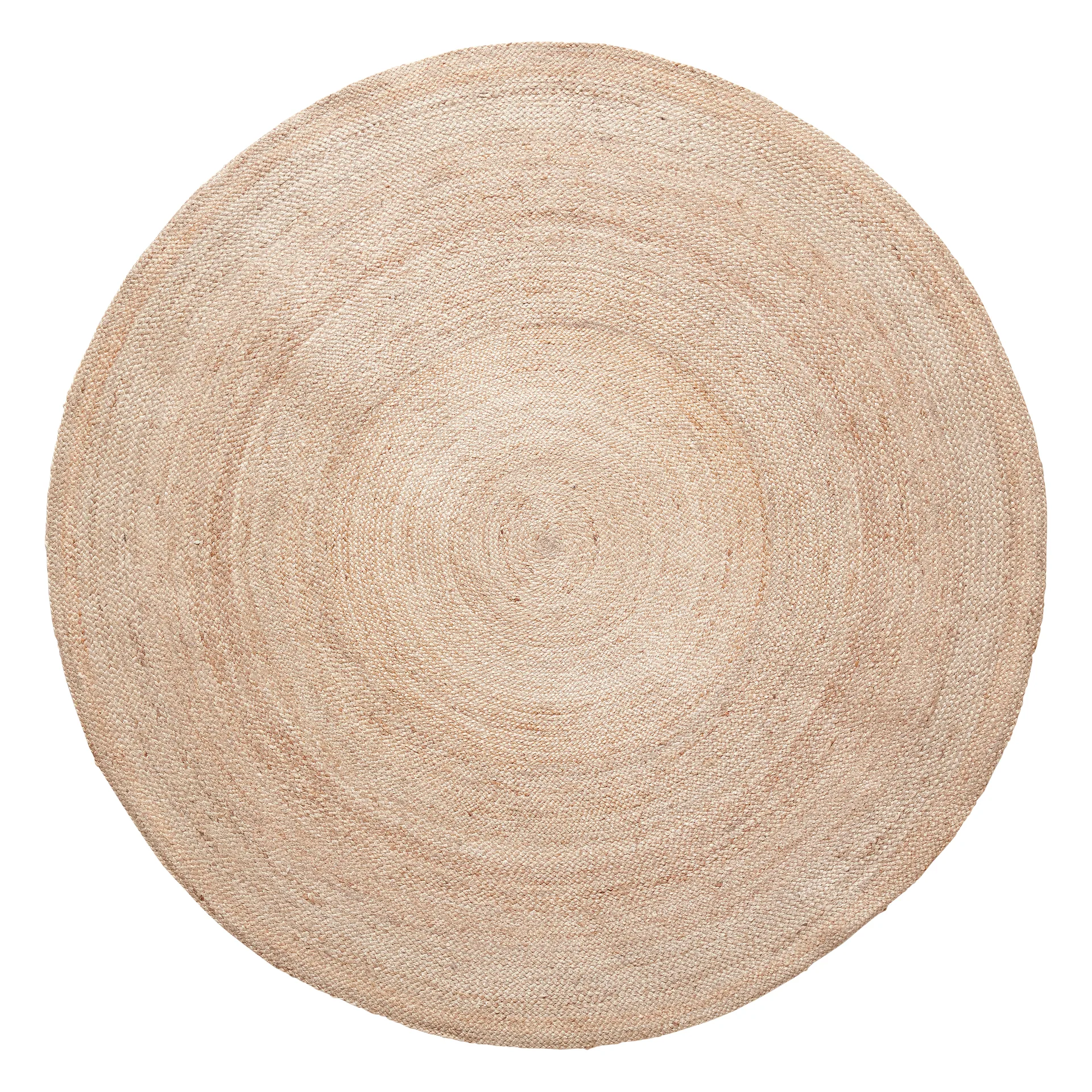 Jute tæppe Ø150 cm, Natur Hübsch Interior
