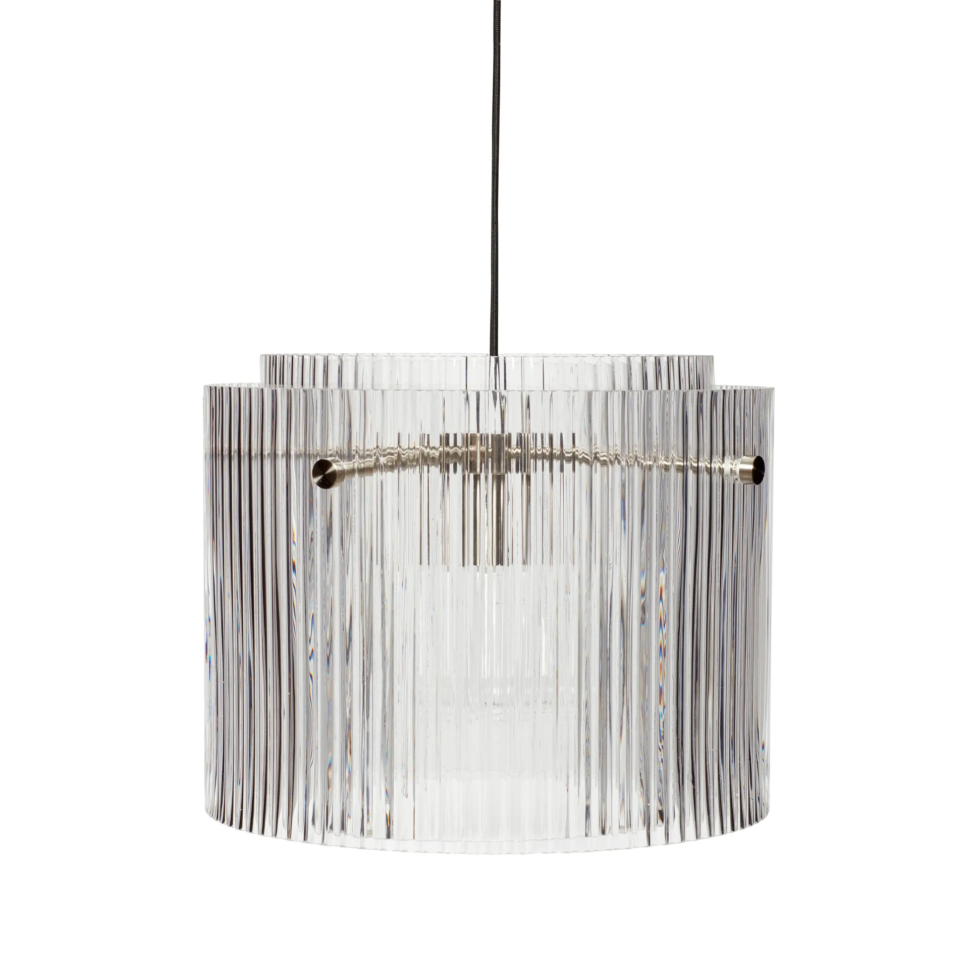 Loftlampe, Metal-klar-nikkel Hübsch Interior