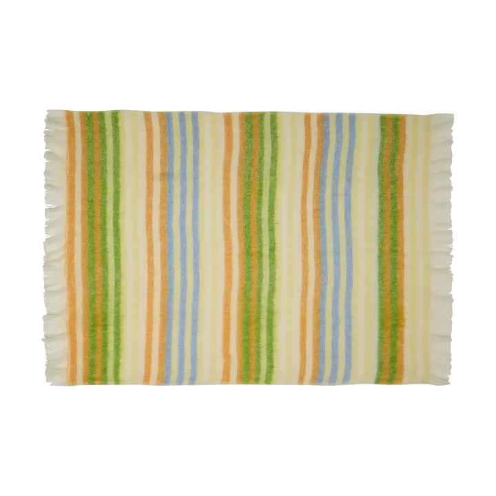 Loom plaid - Yellow, 140x200 cm - Hübsch