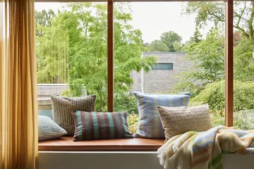 Loom plaid - Yellow, 140x200 cm - Hübsch Interior