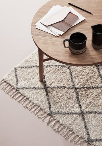 Måtte 90x150 cm - Hvid-grå - Hübsch Interior