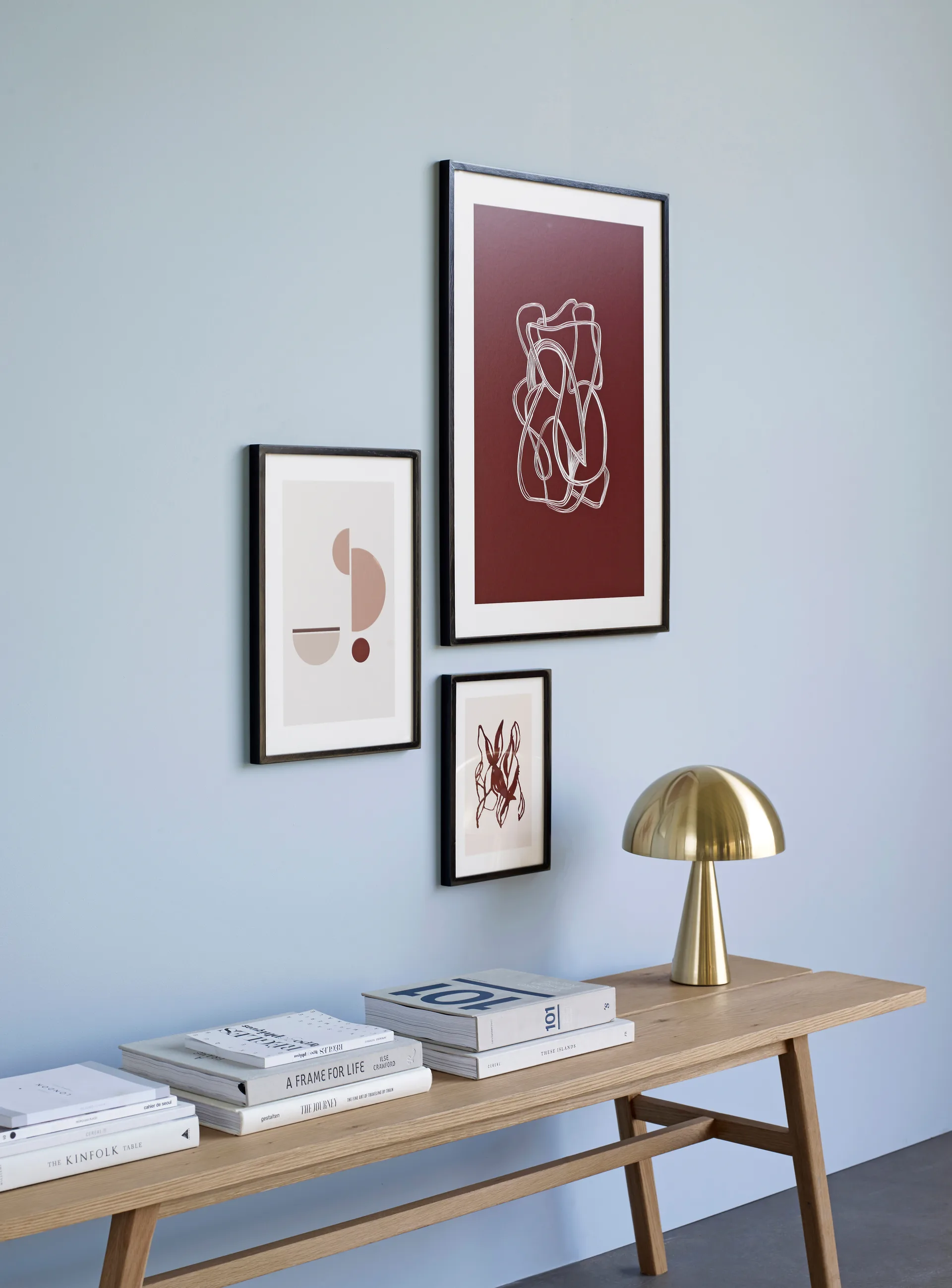 Mush bordlampe mini, Brass Hübsch Interior