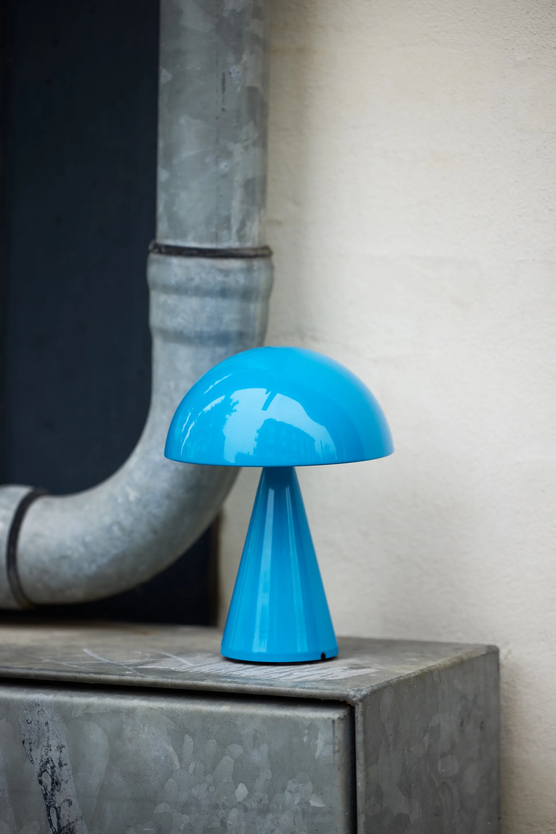 Mush bærbar bordlampe, Blue Hübsch Interior