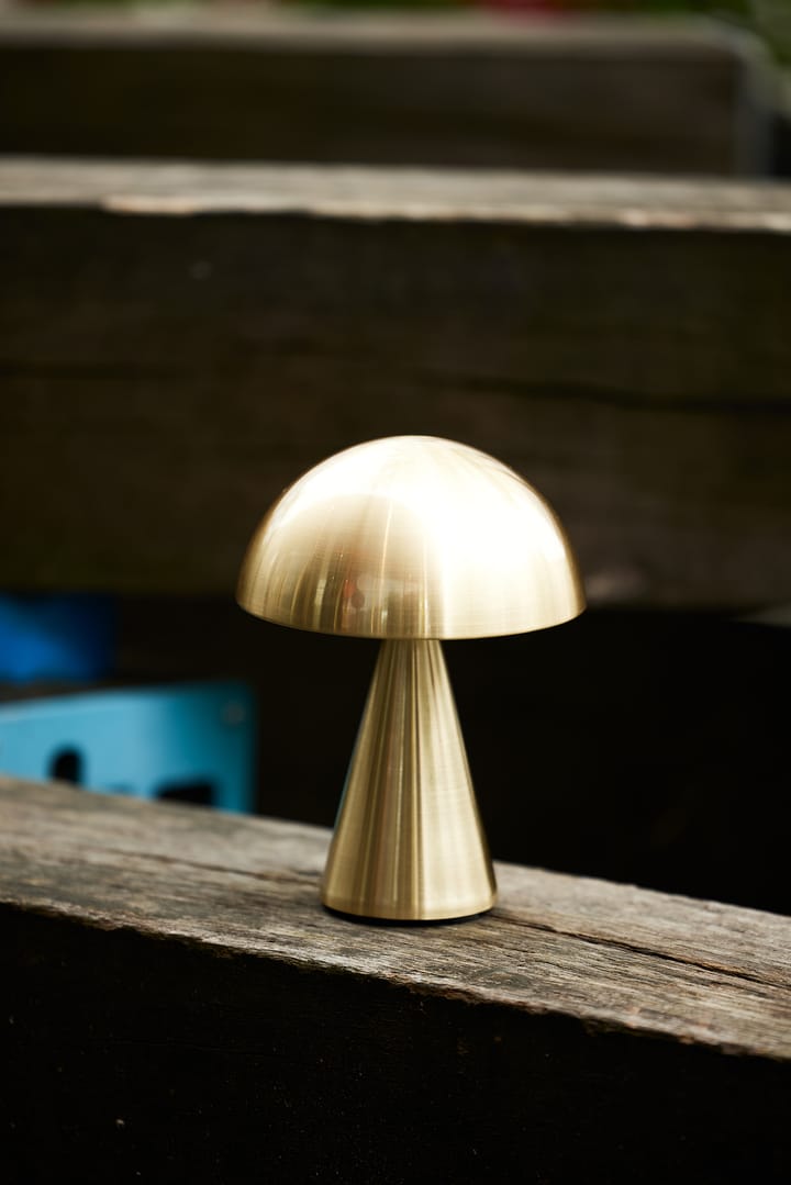Mush bærbar bordlampe, Brass Hübsch Interior